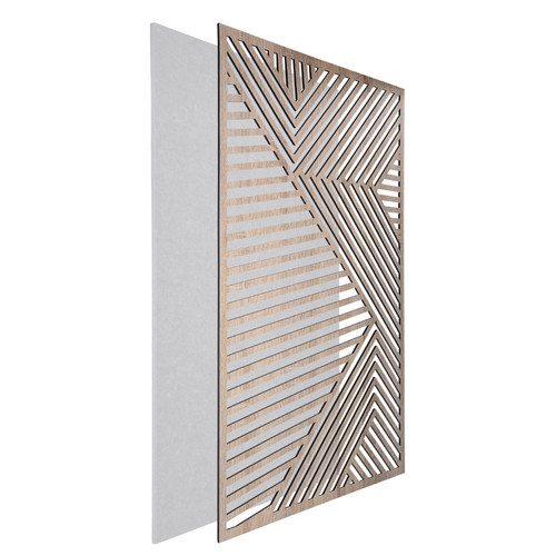 DehalQ akusztikus 60x90 cm mintázat-2 falpanel fehér alappal fahatású előlappal DehalQ akusztikus 60x90 cm mintázat-2 falpanel fehér alappal fahatású előlappal