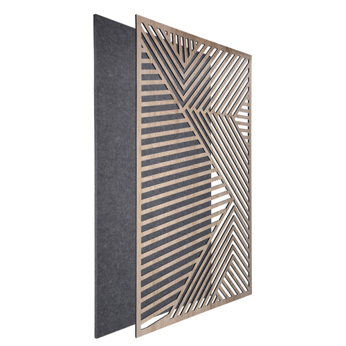 DehalQ akusztikus 60x90 cm mintázat-2 falpanel sötét szürke alappal fahatású előlappal DehalQ akusztikus 60x90 cm mintázat-2 falpanel sötét szürke alappal fahatású előlappal