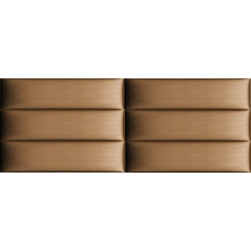 KERMA Extra modern műbőr falvédő-11 200×75 cm bronz falpanelekből