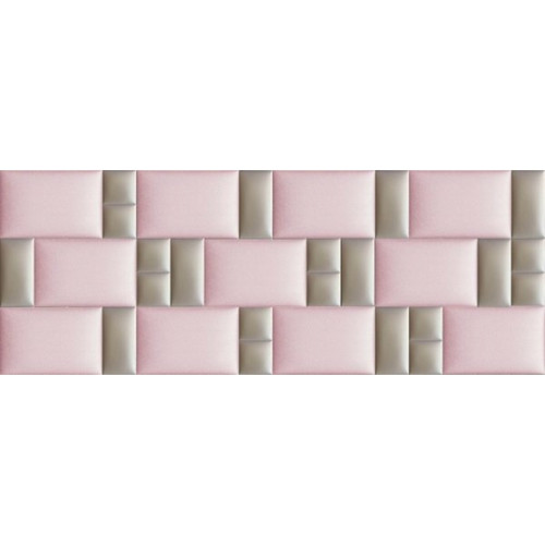 KERMA Extra rózsaszín műbőr 3d dekorpanel falvédő-16 200×75 cm