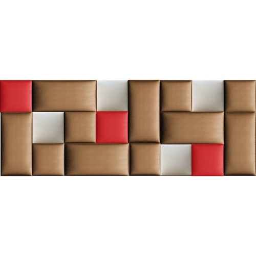 Műbőr falvédő-138 V-58-A színes panel faldekoráció (200x75 cm)