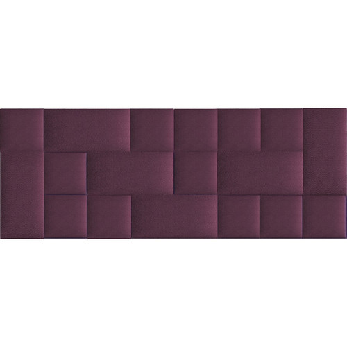 Műbőr falvédő-191 faldekoráció lila színű falvédő (200x75 cm)