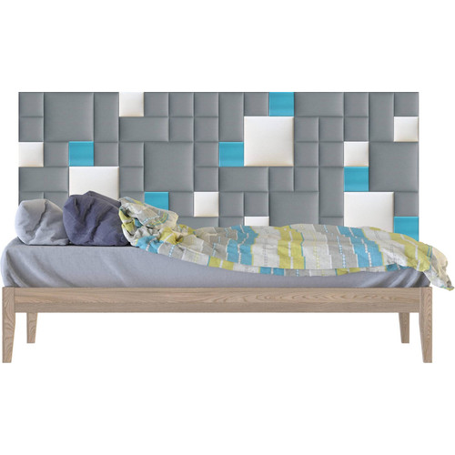 Műbőr falvédő-104 V-24 modern design faldekoráció (200x75 cm)