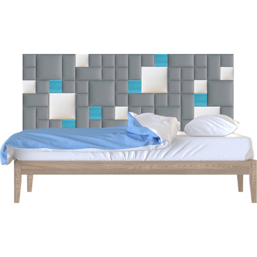 Műbőr falvédő-104 V-24 modern design faldekoráció (200x75 cm)