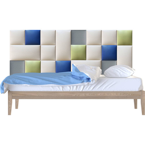 Színes Műbőr falvédő-116 V-36 kárpitozott faldekoráció (200x75 cm)
