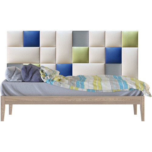 Színes Műbőr falvédő-116 V-36 kárpitozott faldekoráció (200x75 cm)