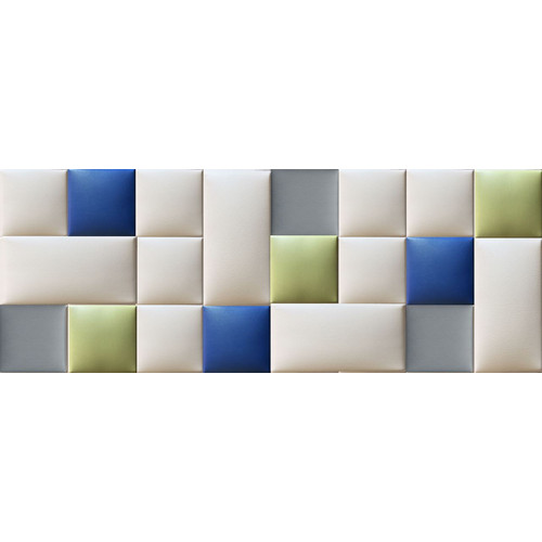 Színes Műbőr falvédő-116 V-36 kárpitozott faldekoráció (200x75 cm)