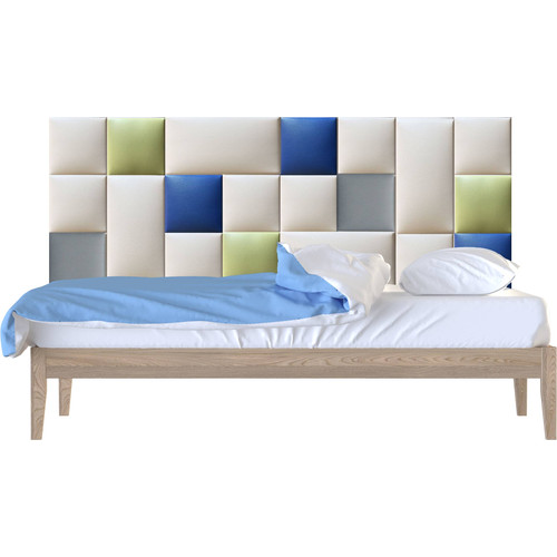 Műbőr falvédő-117 V-37 kárpitozott panel faldekoráció (200x75 cm)