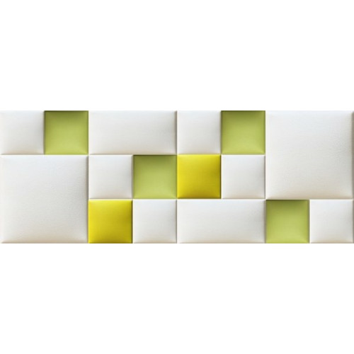 Műbőr falvédő-126 V-46 Kerma falpanel faldekoráció (200x75 cm) sárga, zöld, fehér falpanelekből Műbőr falvédő-126 V-46 Kerma falpanel faldekoráció (200x75 cm) sárga, zöld, fehér falpanelekből