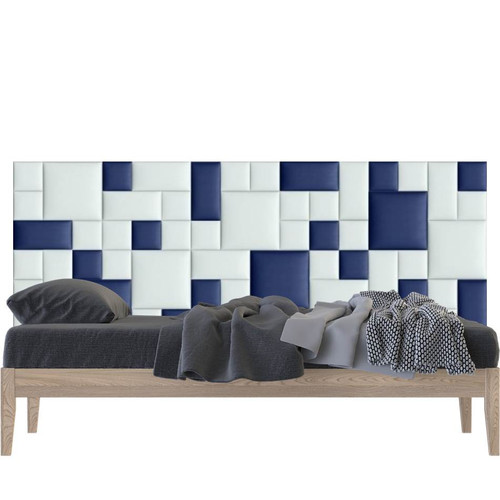 Műbőr falvédő-127 V-47 fehér kék Kerma faldekoráció (200x75 cm) Műbőr falvédő-127 V-47 fehér kék Kerma faldekoráció (200x75 cm)