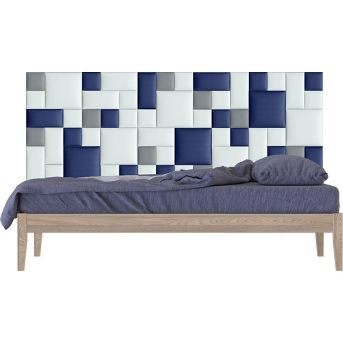 Műbőr falvédő-128 V-48 színes panel faldekoráció (200x75 cm)