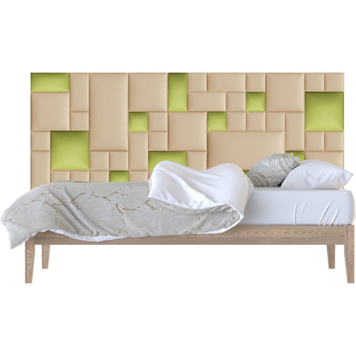 Műbőr falvédő-137 V-57-A modern ágy faldekoráció (200x75 cm)
