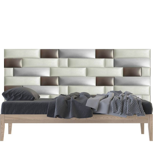 Műbőr falvédő-183 wall faldekoráció, modern mintás (200x75 cm)