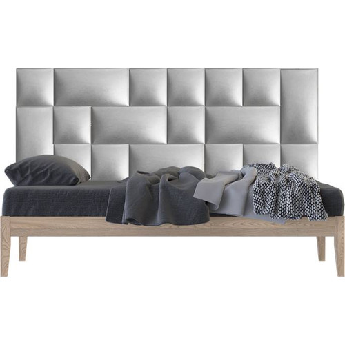 Ezüst színű falvédő, Műbőr falvédő-193 faldekoráció (200x75 cm), Kerma panelekből Ezüst színű falvédő, Műbőr falvédő-193 faldekoráció (200x75 cm), Kerma panelekből