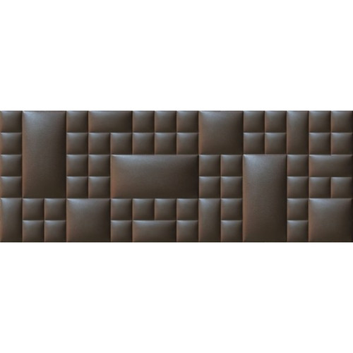 Műbőr falvédő-26 faldekoráció (200x75 cm) barna kárpitozott falpanelekből Műbőr falvédő-26 faldekoráció (200x75 cm) barna kárpitozott falpanelekből