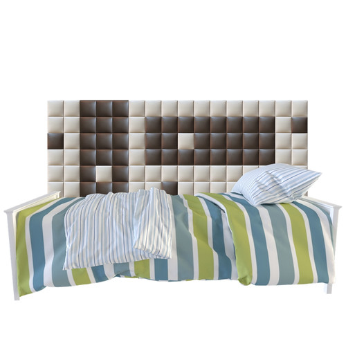 Műbőr falvédő-34 faldekoráció (200x75 cm) design burkolat ágy mellé Műbőr falvédő-34 faldekoráció (200x75 cm) design burkolat ágy mellé