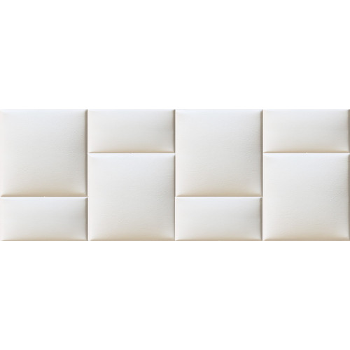 Fehér színű design Műbőr falvédő-50 faldekoráció ágy mellé (200x75 cm) Fehér színű design Műbőr falvédő-50 faldekoráció ágy mellé (200x75 cm)