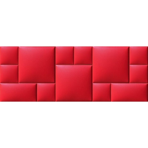 Műbőr falvédő-57 faldekoráció (200x75 cm) piros falpanelekből Műbőr falvédő-57 faldekoráció (200x75 cm) piros falpanelekből