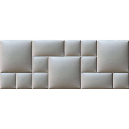 Világos szürke kárpitozott falpanelekből Műbőr falvédő-62 faldekoráció (200x75 cm) Világos szürke kárpitozott falpanelekből Műbőr falvédő-62 faldekoráció (200x75 cm)