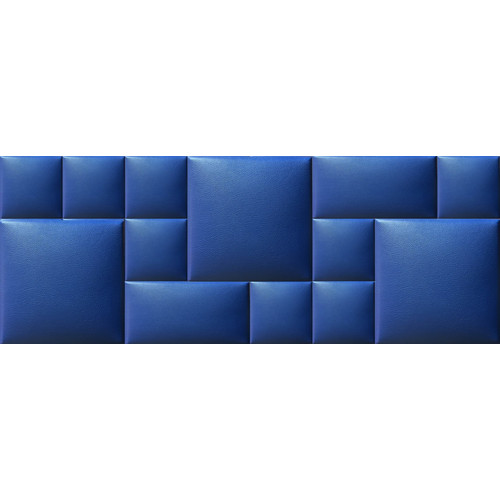 Műbőr falvédő-65 faldekoráció, falvédő ágy mellé (200x75 cm), kék színű Műbőr falvédő-65 faldekoráció, falvédő ágy mellé (200x75 cm), kék színű
