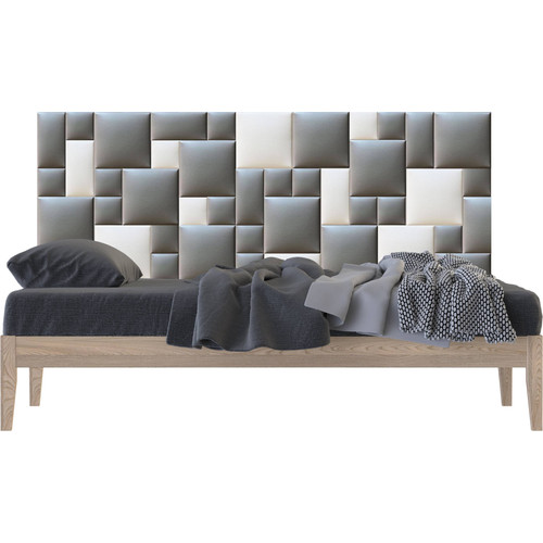 Műbőr falvédő-87 V-7 faldekoráció, falvédő burkolat (200x75 cm) fehér, szürke színű falpanelek Műbőr falvédő-87 V-7 faldekoráció, falvédő burkolat (200x75 cm) fehér, szürke színű falpanelek
