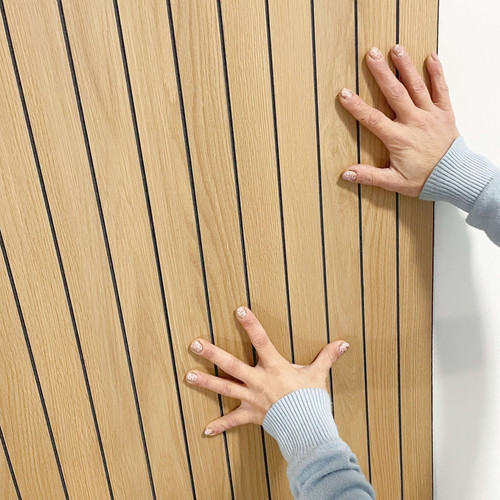 Öntapadós lamella falpanel famintás világos barna 100x60cm LO-2 Öntapadós lamella falpanel famintás világos barna 100x60cm LO-2