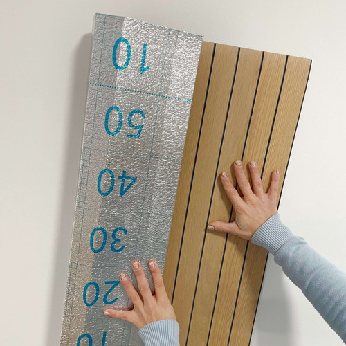 Öntapadós lamella falpanel famintás világos barna 100x60cm LO-2 Öntapadós lamella falpanel famintás világos barna 100x60cm LO-2