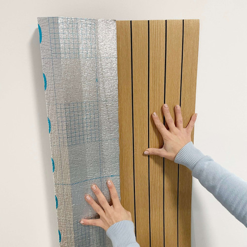 Öntapadós lamella falpanel famintás barna, arany 100x60cm LO-5 Öntapadós lamella falpanel famintás barna, arany 100x60cm LO-5