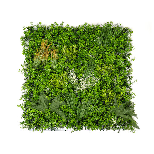 GreenWall Mesterséges Növényfal Panel, 1 m² (City) | Gondozásmentes Zöldfal Kültérre és Beltérre - UV-stabil