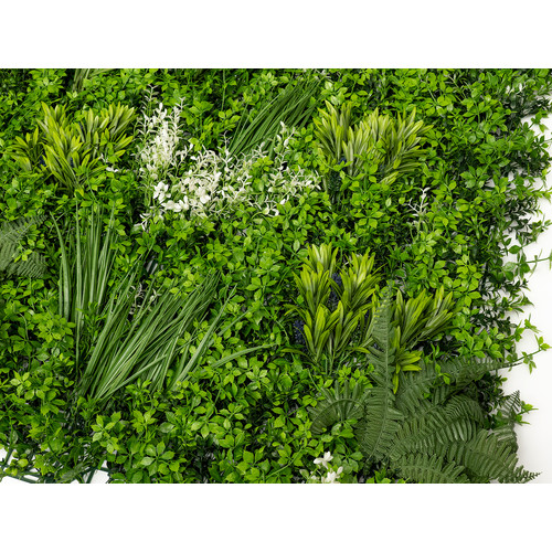 GreenWall Mesterséges Növényfal Panel, 1 m² (City) | Gondozásmentes Zöldfal Kültérre és Beltérre - UV-stabil GreenWall Mesterséges Növényfal Panel, 1 m² (City) | Gondozásmentes Zöldfal Kültérre és Beltérre - UV-stabil