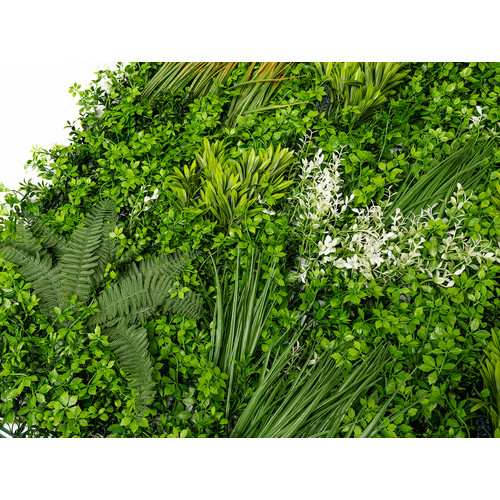 GreenWall Mesterséges Növényfal Panel, 1 m² (City) | Gondozásmentes Zöldfal Kültérre és Beltérre - UV-stabil GreenWall Mesterséges Növényfal Panel, 1 m² (City) | Gondozásmentes Zöldfal Kültérre és Beltérre - UV-stabil