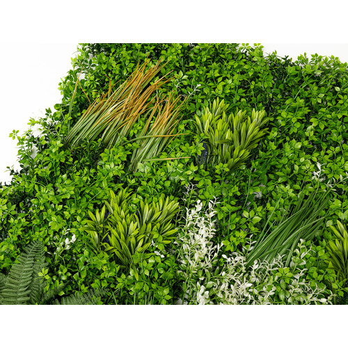 GreenWall Mesterséges Növényfal Panel, 1 m² (City) | Gondozásmentes Zöldfal Kültérre és Beltérre - UV-stabil GreenWall Mesterséges Növényfal Panel, 1 m² (City) | Gondozásmentes Zöldfal Kültérre és Beltérre - UV-stabil
