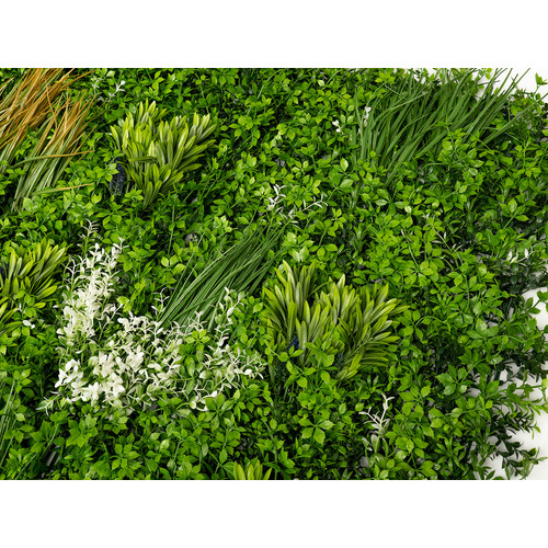 GreenWall Mesterséges Növényfal Panel, 1 m² (City) | Gondozásmentes Zöldfal Kültérre és Beltérre - UV-stabil GreenWall Mesterséges Növényfal Panel, 1 m² (City) | Gondozásmentes Zöldfal Kültérre és Beltérre - UV-stabil