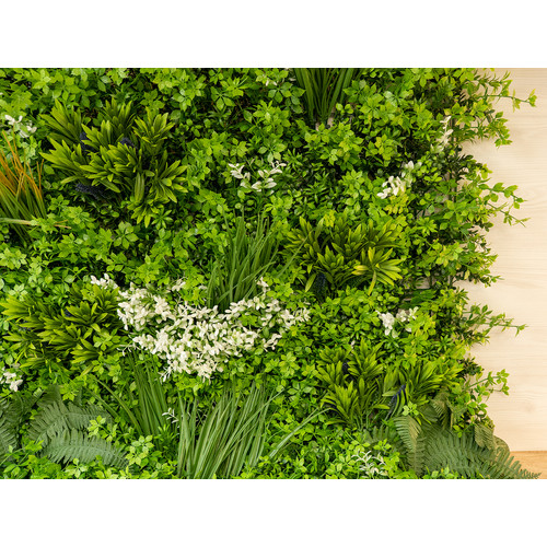 GreenWall Mesterséges Növényfal Panel, 1 m² (City) | Gondozásmentes Zöldfal Kültérre és Beltérre - UV-stabil GreenWall Mesterséges Növényfal Panel, 1 m² (City) | Gondozásmentes Zöldfal Kültérre és Beltérre - UV-stabil