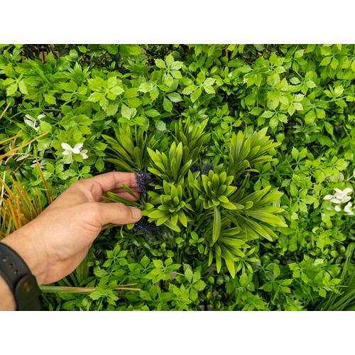 GreenWall Mesterséges Növényfal Panel, 1 m² (City) | Gondozásmentes Zöldfal Kültérre és Beltérre - UV-stabil GreenWall Mesterséges Növényfal Panel, 1 m² (City) | Gondozásmentes Zöldfal Kültérre és Beltérre - UV-stabil