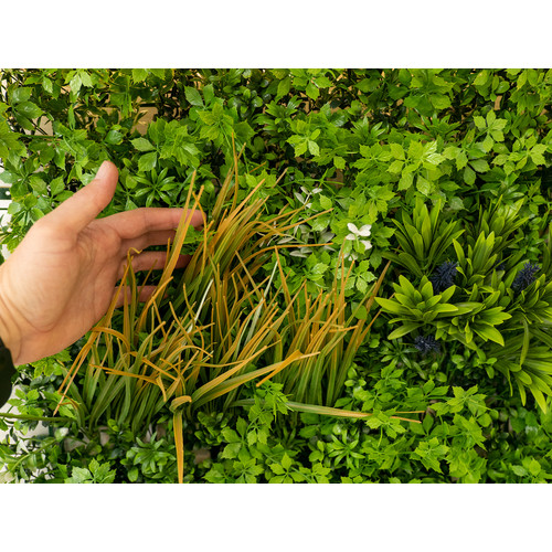 GreenWall Mesterséges Növényfal Panel, 1 m² (City) | Gondozásmentes Zöldfal Kültérre és Beltérre - UV-stabil GreenWall Mesterséges Növényfal Panel, 1 m² (City) | Gondozásmentes Zöldfal Kültérre és Beltérre - UV-stabil