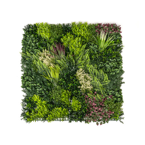 GreenWall Mesterséges Növényfal Panel, 1 m² (Fern) | Gondozásmentes Zöldfal Kültérre és Beltérre - UV-stabil