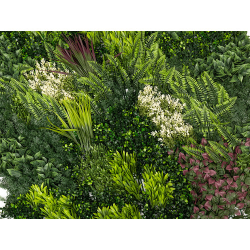 GreenWall Mesterséges Növényfal Panel, 1 m² (Fern) | Gondozásmentes Zöldfal Kültérre és Beltérre - UV-stabil