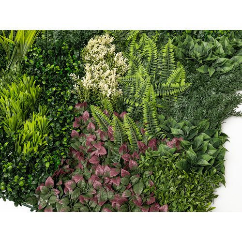 GreenWall Mesterséges Növényfal Panel, 1 m² (Fern) | Gondozásmentes Zöldfal Kültérre és Beltérre - UV-stabil