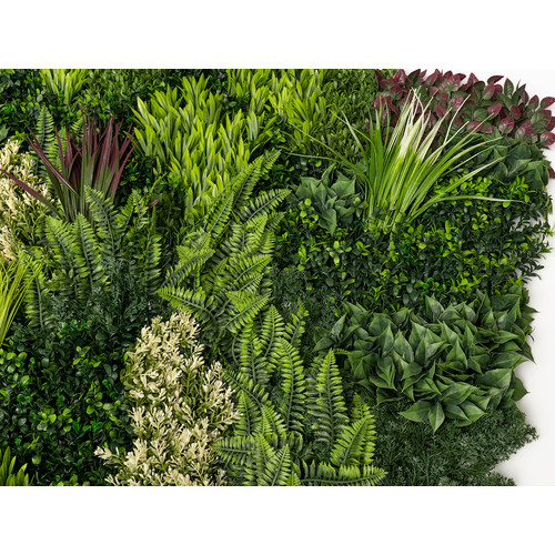 GreenWall Mesterséges Növényfal Panel, 1 m² (Fern) | Gondozásmentes Zöldfal Kültérre és Beltérre - UV-stabil