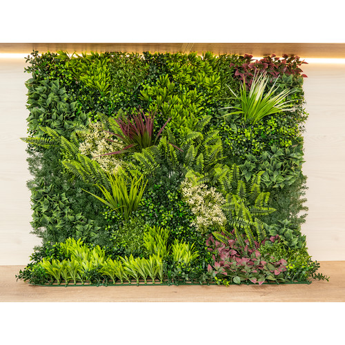 GreenWall Mesterséges Növényfal Panel, 1 m² (Fern) | Gondozásmentes Zöldfal Kültérre és Beltérre - UV-stabil