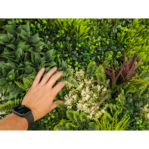 GreenWall Mesterséges Növényfal Panel, 1 m² (Fern) | Gondozásmentes Zöldfal Kültérre és Beltérre - UV-stabil