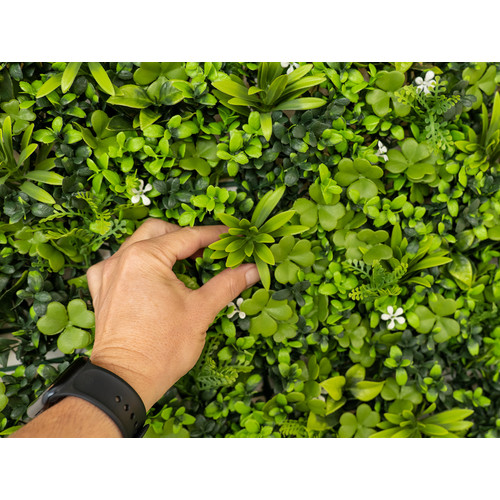 GreenWall Mesterséges Növényfal Panel, 1 m² (Clover) | Gondozásmentes Zöldfal Kültérre és Beltérre - UV-stabil GreenWall Mesterséges Növényfal Panel, 1 m² (Clover) | Gondozásmentes Zöldfal Kültérre és Beltérre - UV-stabil