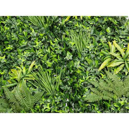 GreenWall Mesterséges Növényfal Panel, 1 m² (Exotic) | Gondozásmentes Zöldfal Kültérre és Beltérre - UV-stabil GreenWall Mesterséges Növényfal Panel, 1 m² (Exotic) | Gondozásmentes Zöldfal Kültérre és Beltérre - UV-stabil