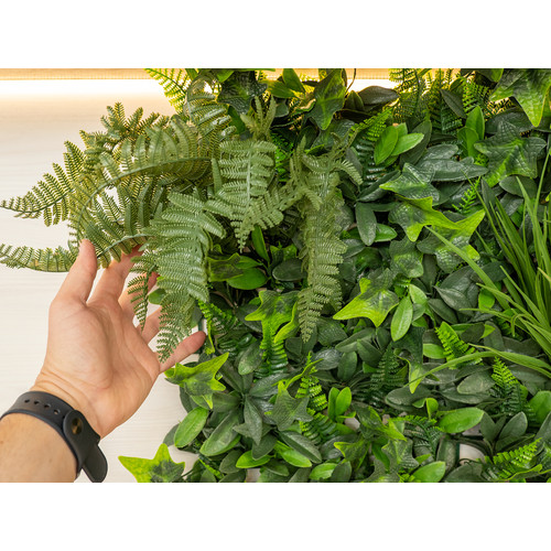 GreenWall Mesterséges Növényfal Panel, 1 m² (Exotic) | Gondozásmentes Zöldfal Kültérre és Beltérre - UV-stabil GreenWall Mesterséges Növényfal Panel, 1 m² (Exotic) | Gondozásmentes Zöldfal Kültérre és Beltérre - UV-stabil