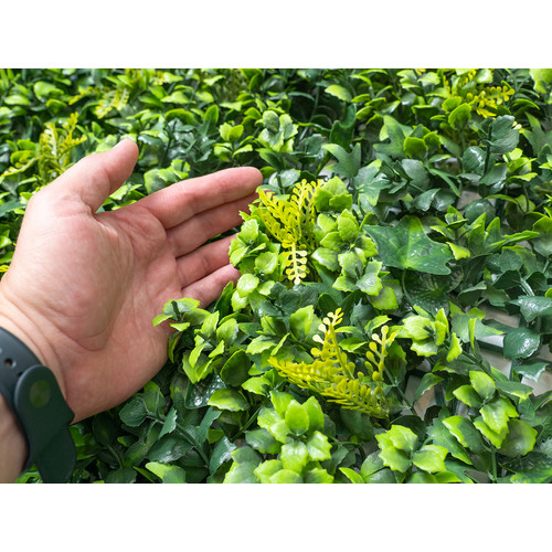GreenWall Mesterséges Növényfal Panel, 1 m² (Garden) | Gondozásmentes Zöldfal Kültérre és Beltérre - UV-stabil GreenWall Mesterséges Növényfal Panel, 1 m² (Garden) | Gondozásmentes Zöldfal Kültérre és Beltérre - UV-stabil