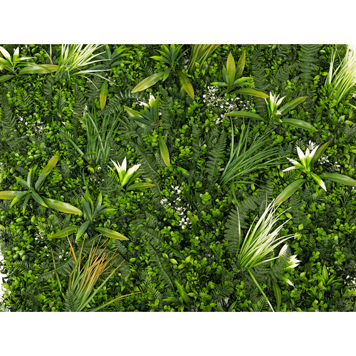 GreenWall Mesterséges Növényfal Panel, 1 m² (Lush) | Gondozásmentes Zöldfal Kültérre és Beltérre - UV-stabil GreenWall Mesterséges Növényfal Panel, 1 m² (Lush) | Gondozásmentes Zöldfal Kültérre és Beltérre - UV-stabil
