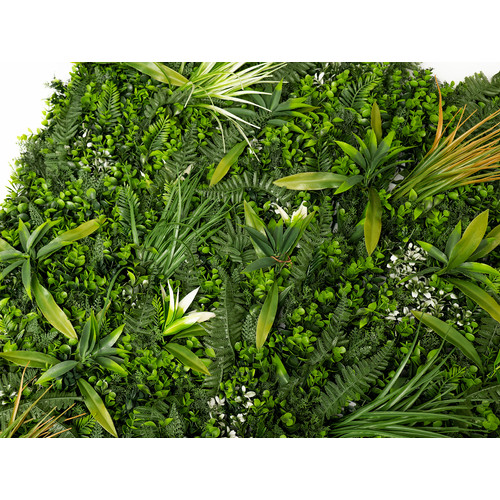 GreenWall Mesterséges Növényfal Panel, 1 m² (Lush) | Gondozásmentes Zöldfal Kültérre és Beltérre - UV-stabil GreenWall Mesterséges Növényfal Panel, 1 m² (Lush) | Gondozásmentes Zöldfal Kültérre és Beltérre - UV-stabil