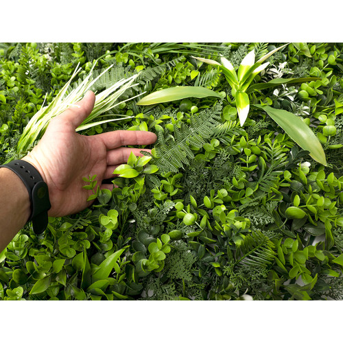 GreenWall Mesterséges Növényfal Panel, 1 m² (Lush) | Gondozásmentes Zöldfal Kültérre és Beltérre - UV-stabil GreenWall Mesterséges Növényfal Panel, 1 m² (Lush) | Gondozásmentes Zöldfal Kültérre és Beltérre - UV-stabil
