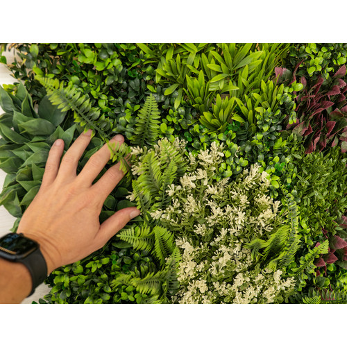 GreenWall Mesterséges Növényfal Panel, 1 m² (Oasis-1) | Gondozásmentes Zöldfal Kültérre és Beltérre - UV-stabil GreenWall Mesterséges Növényfal Panel, 1 m² (Oasis-1) | Gondozásmentes Zöldfal Kültérre és Beltérre - UV-stabil